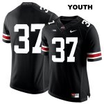 Youth NCAA Ohio State Buckeyes Trayvon Wilburn #37 College Stitched No Name Authentic Nike White Number Black Football Jersey MV20R26WZ